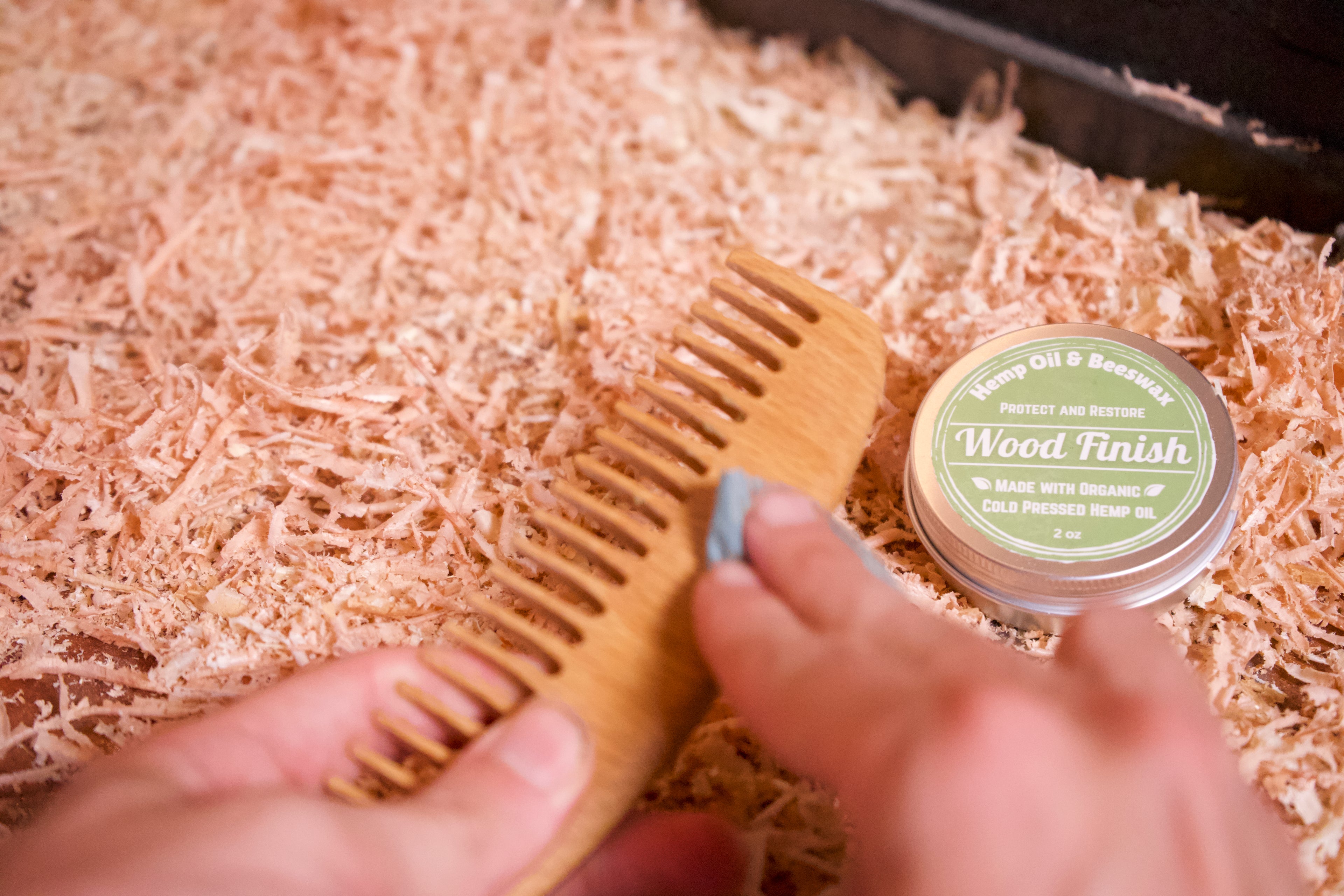 Hemp oil and Beeswax Wood Finish image 5