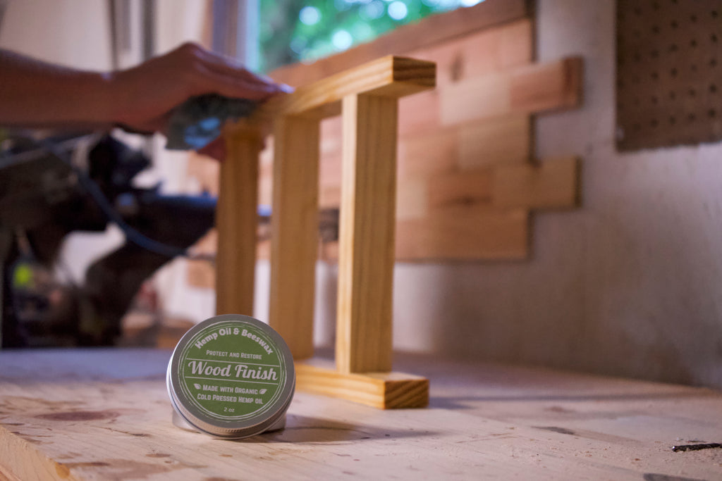 Hemp oil and Beeswax Wood Finish image 2