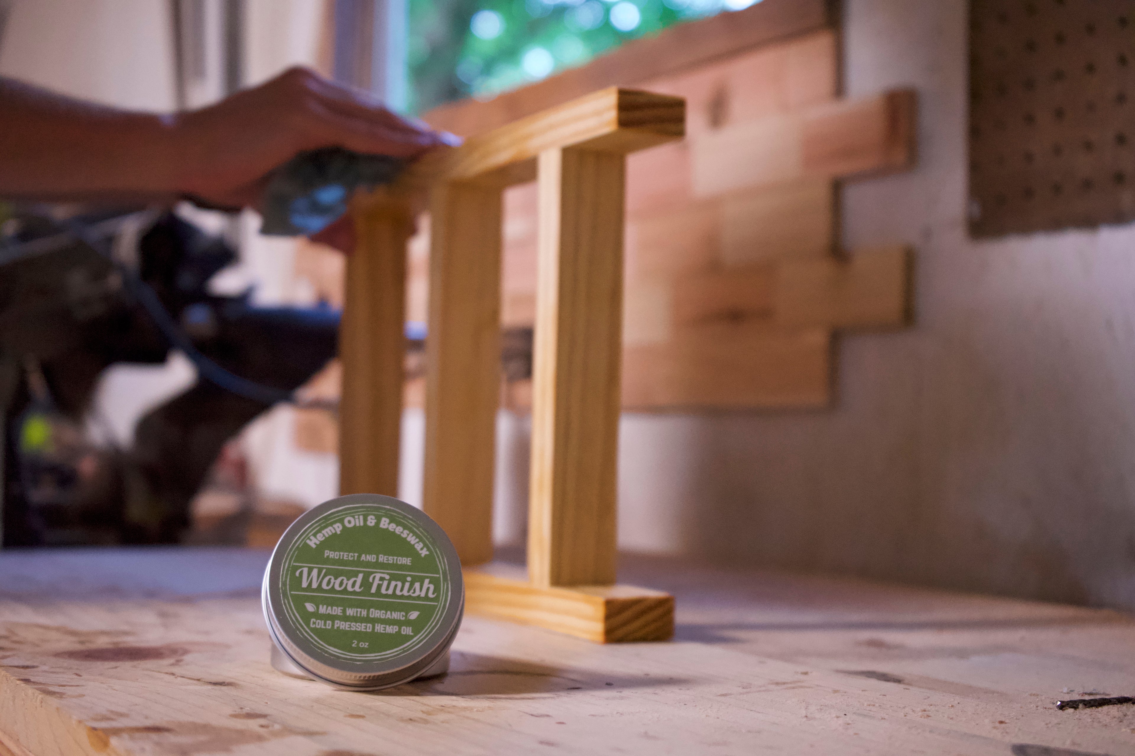 Hemp oil and Beeswax Wood Finish image 2