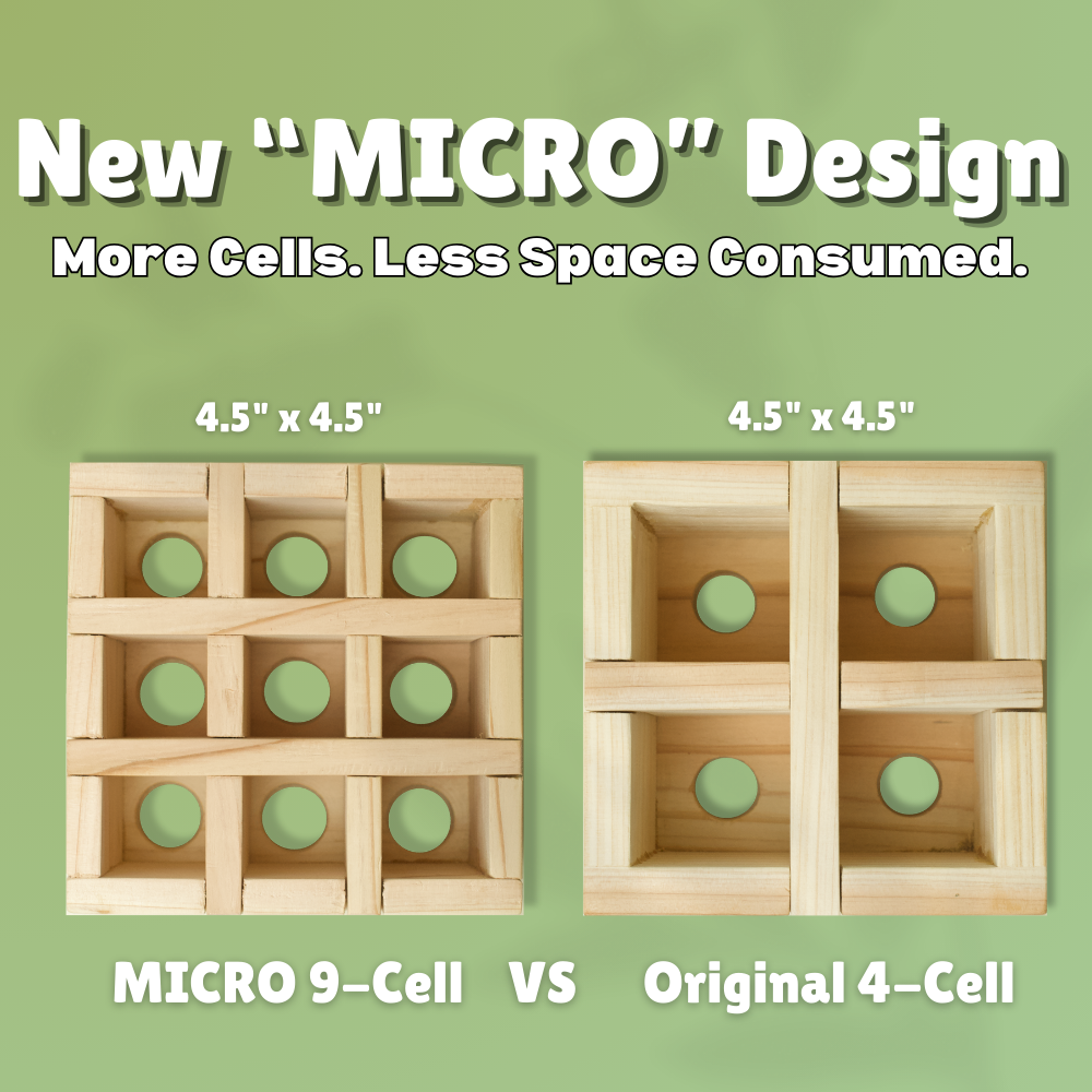 MICRO 9-Cell Cedar Seedling Tray image 3