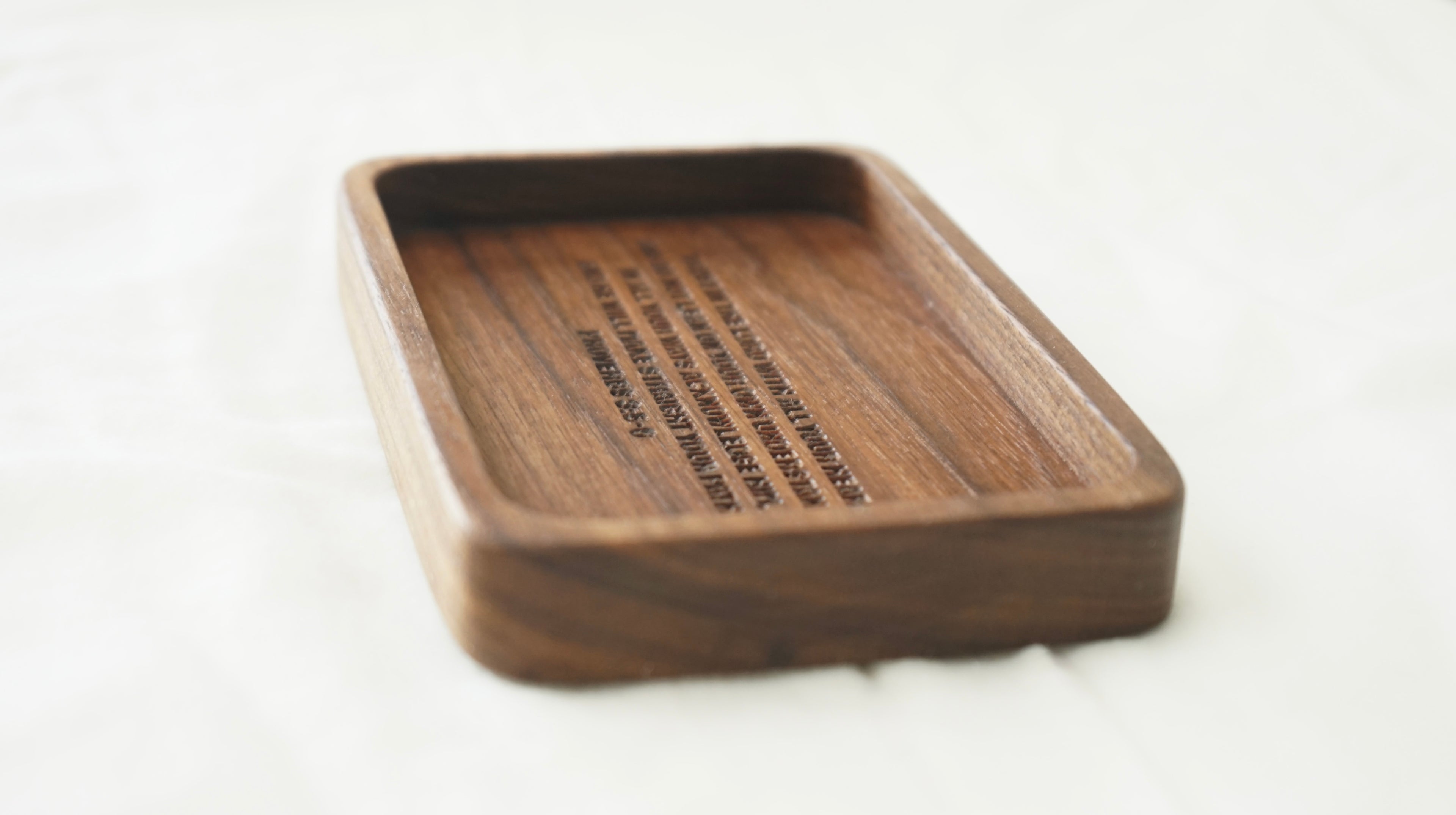 Bible Verse Engraved Catchall Tray (Rectangle)