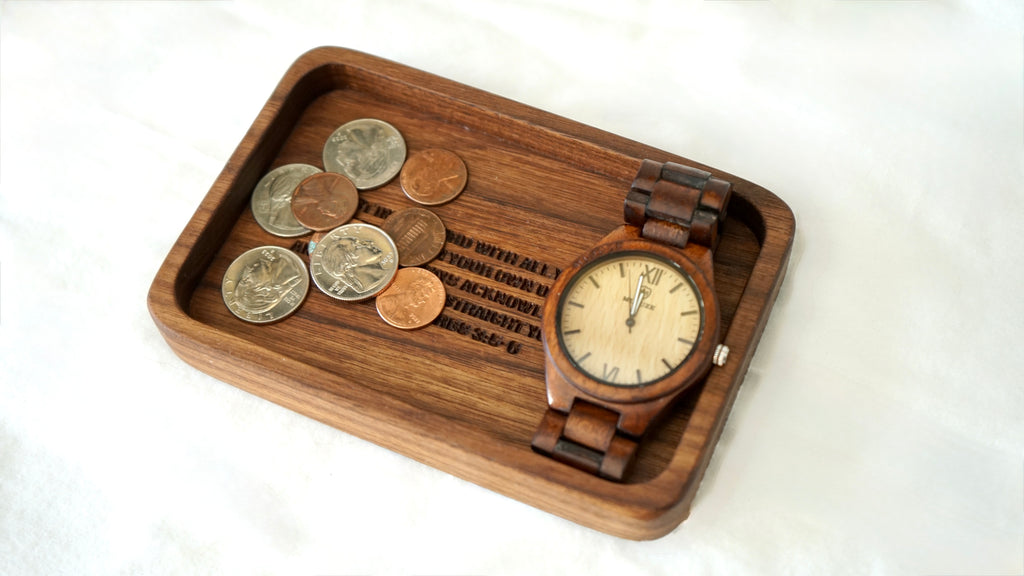 Bible Verse Engraved Catchall Tray (Rectangle)