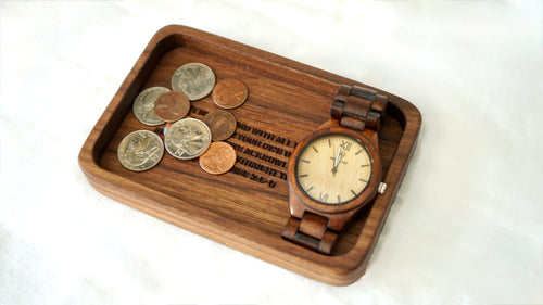 Bible Verse Engraved Catchall Tray (Rectangle)